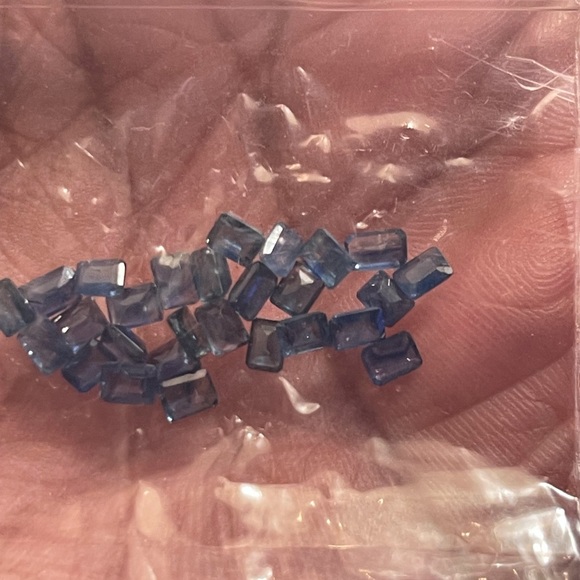 Sapphires Deep Blue Emerald Cut Loose Stones - Picture 3 of 3